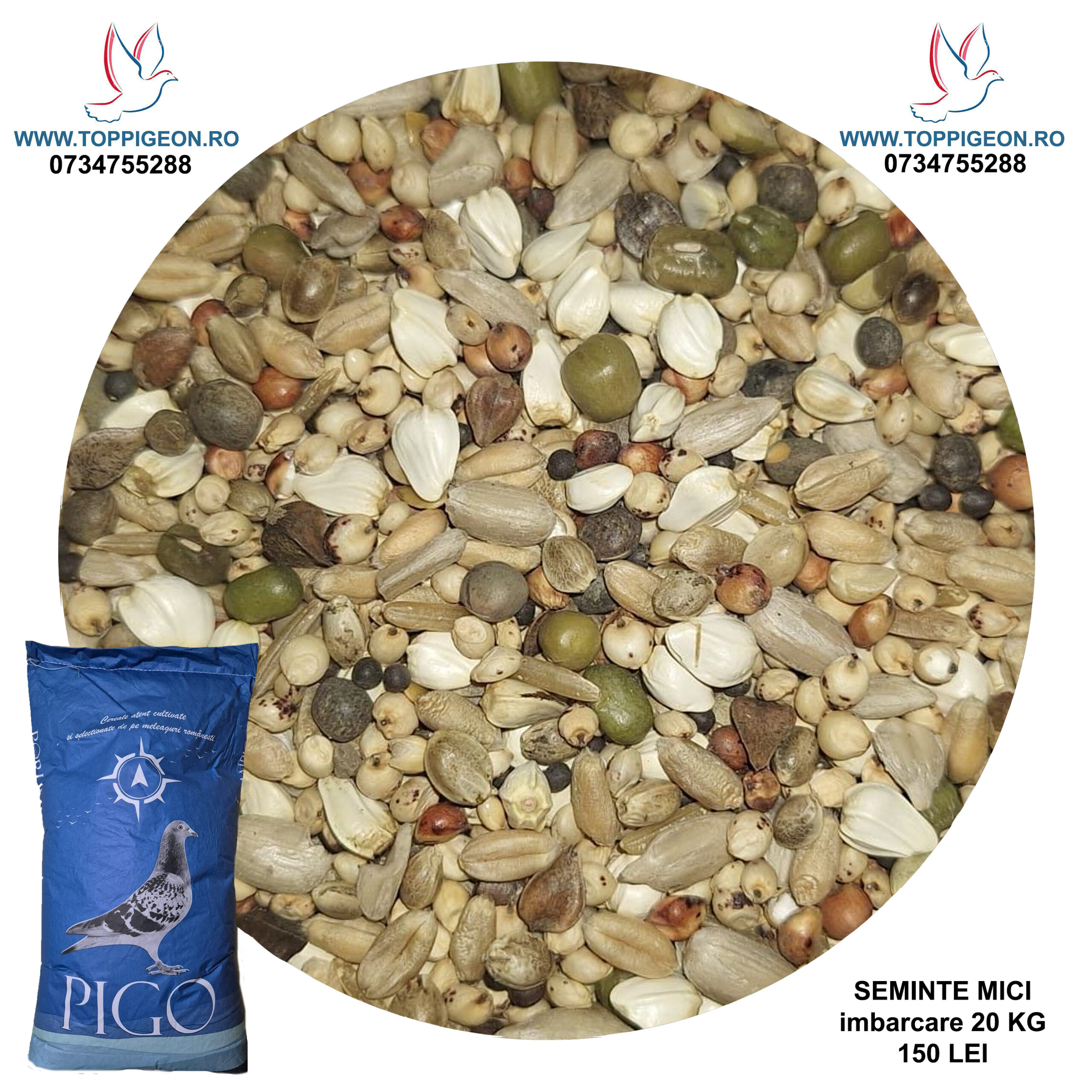 SEMINTE MICI - imbarcare PIGO 20 Kg