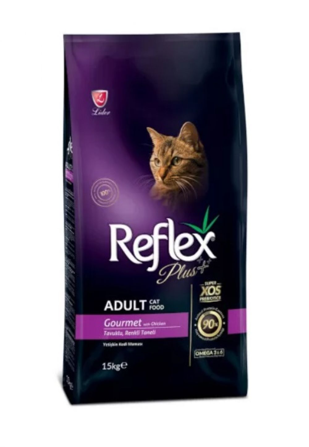 Reflex Plus Adult Cat Gourmet, 15 kg
