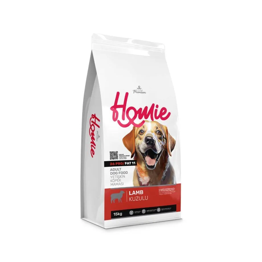 Homie Super Premium, Hrana uscata pentru caini, cu Miel, 15 Kg