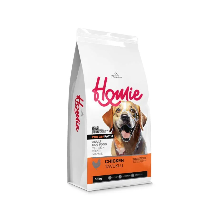 Homie Super Premium, Hrana uscata pentru caini, cu Pui, 15 Kg